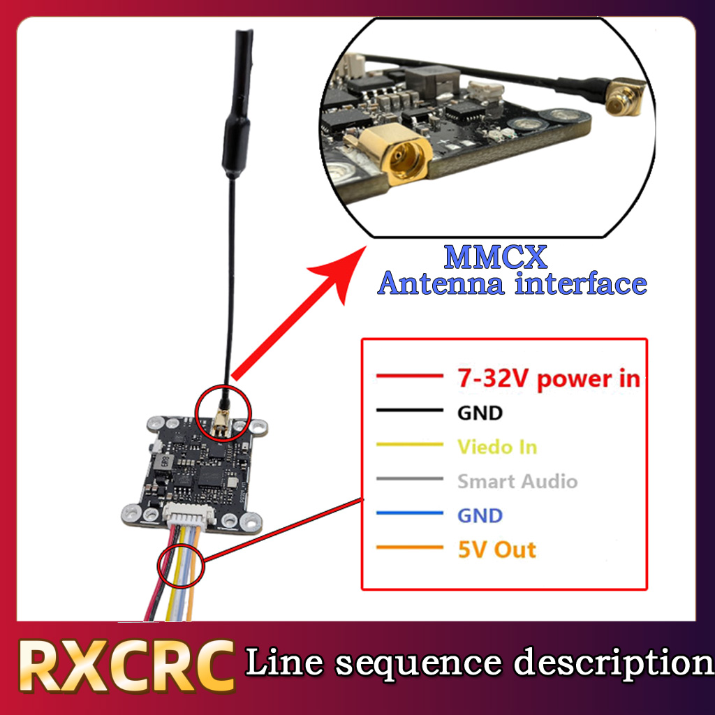 Módulo RXCRC 5.8G 48CH 1.6W VT - Fpv Drone Frame reseña y precio
