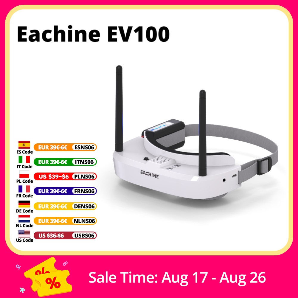 Gafas Eachine EV100 720*540 5, - Fpv Drone Goggles reseña y precio